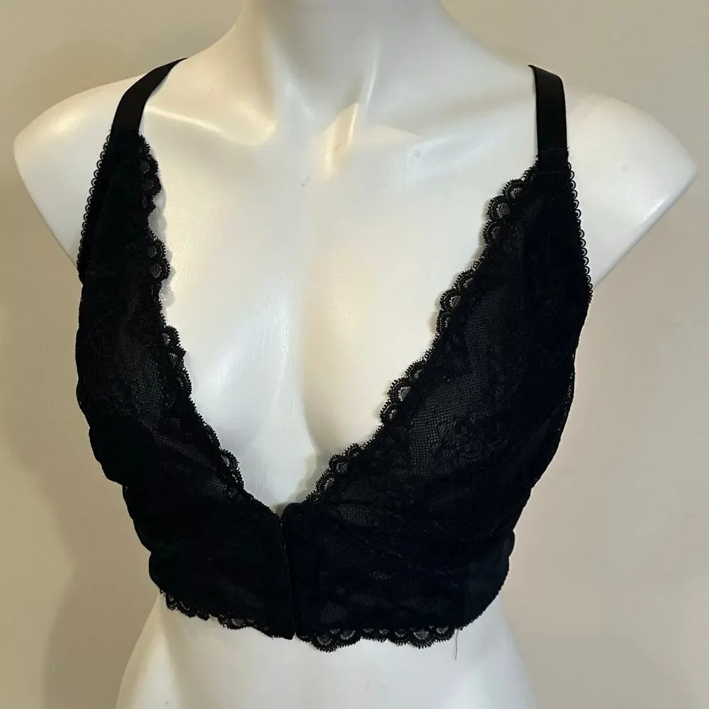 Gossard Black Lace Bustier sz 42D Gossard Superboost Plunge Bra - Picture 10 of 11